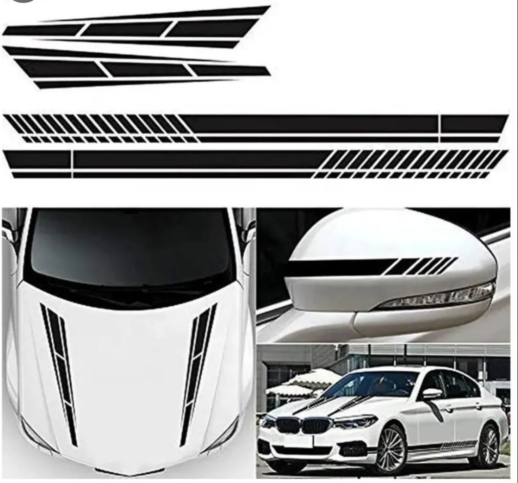 Car Body Stripe Decals view 2