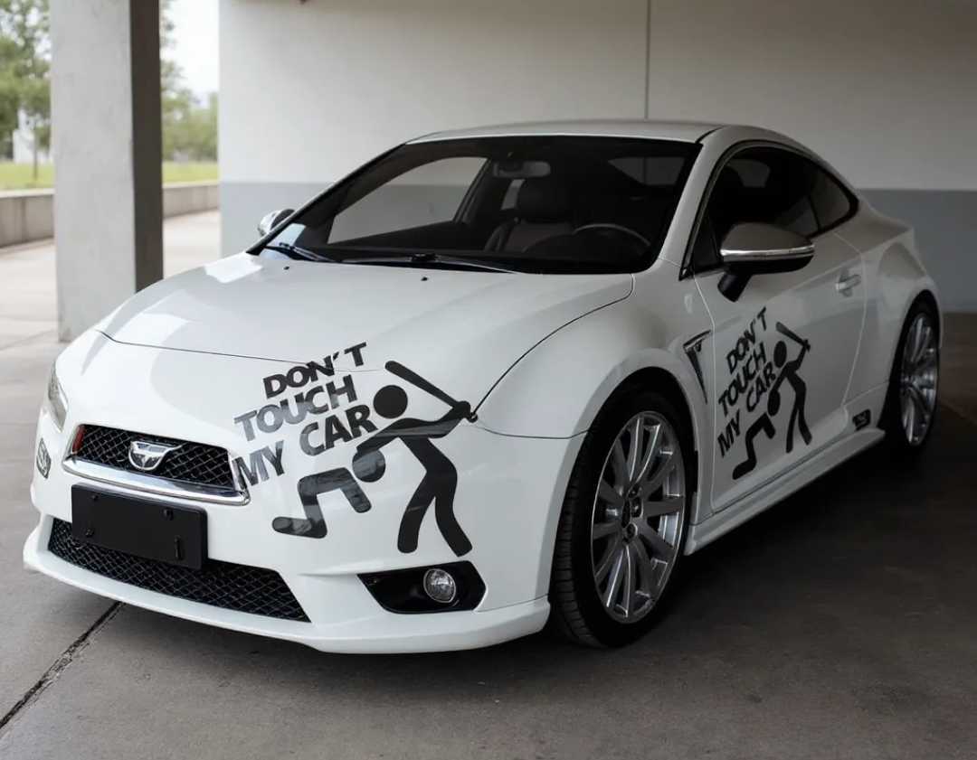 Car Vinyl Decal - Dont Touch My Car view 2