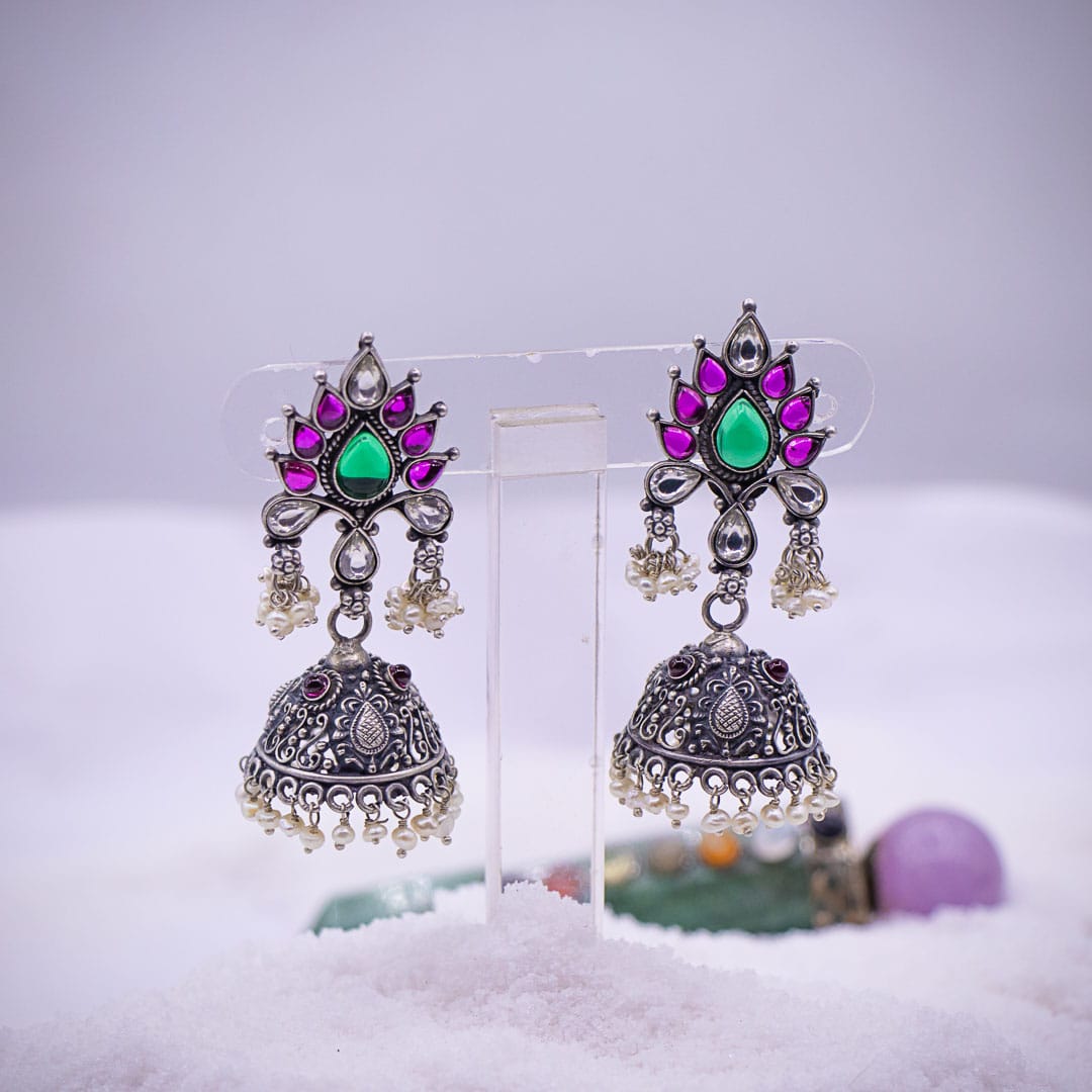 Ethnic Jhumka Earrings view 2