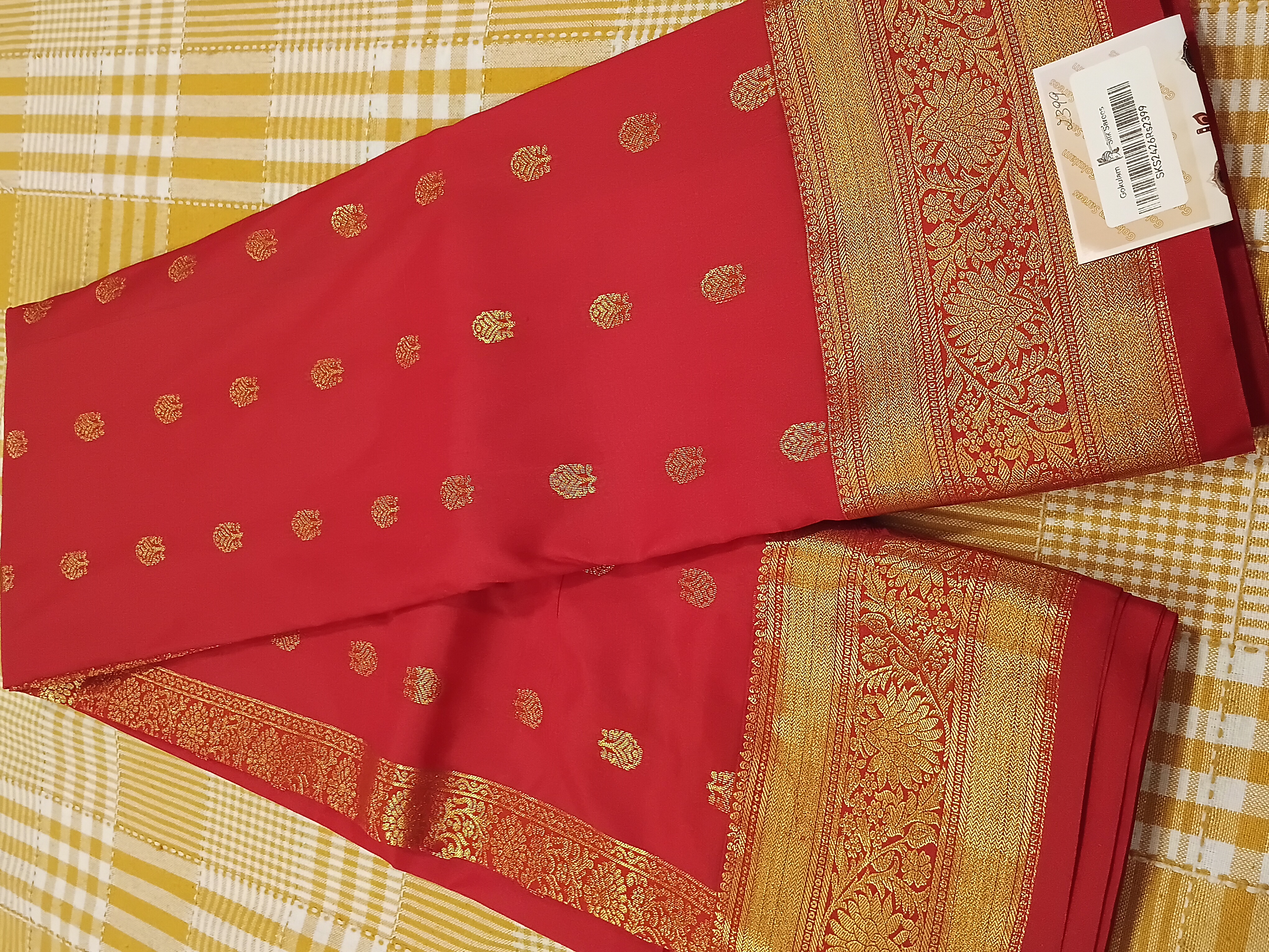 Semi Silk Saree 287 view 2