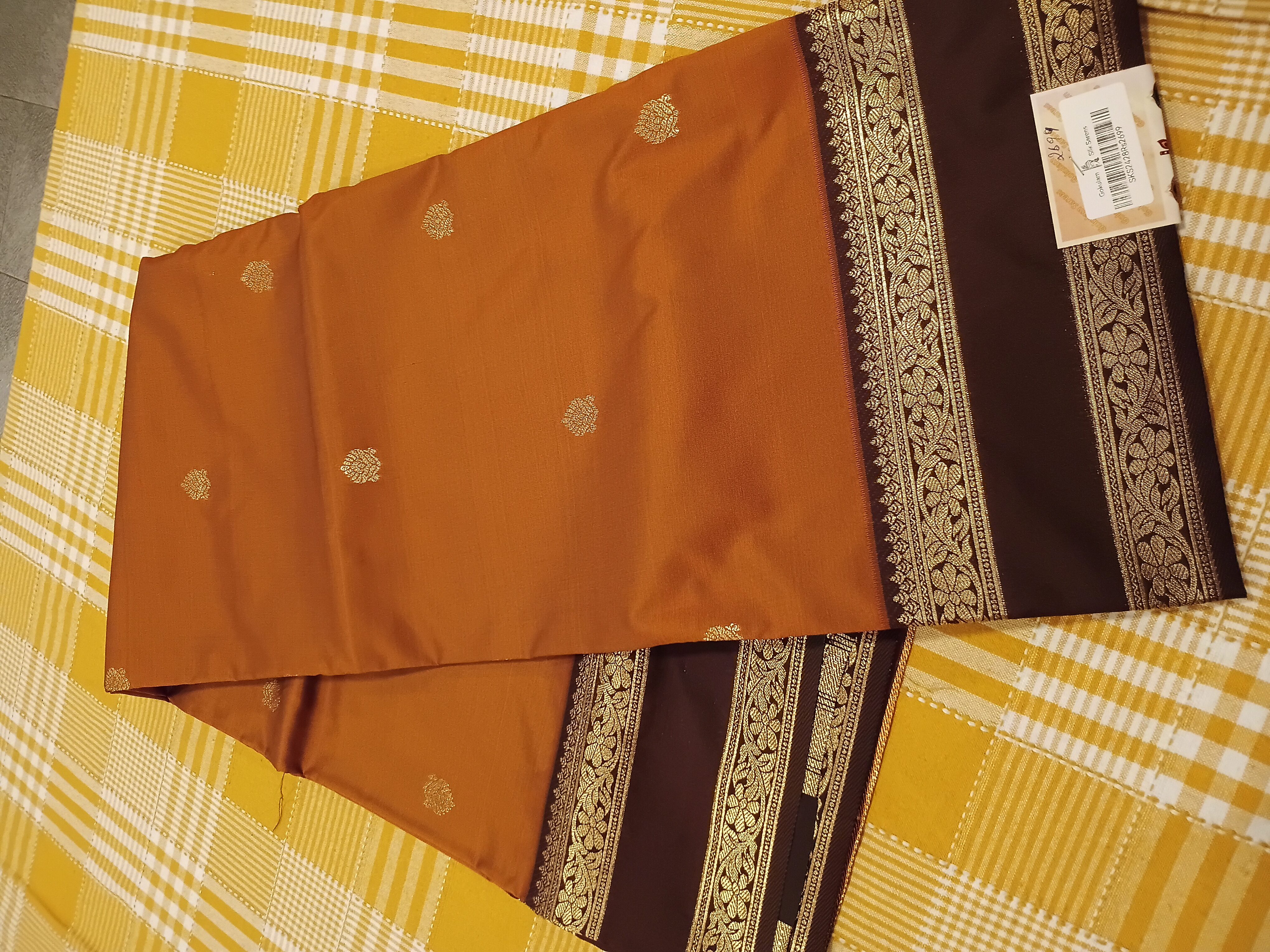 Semi Silk Saree 273 view 2