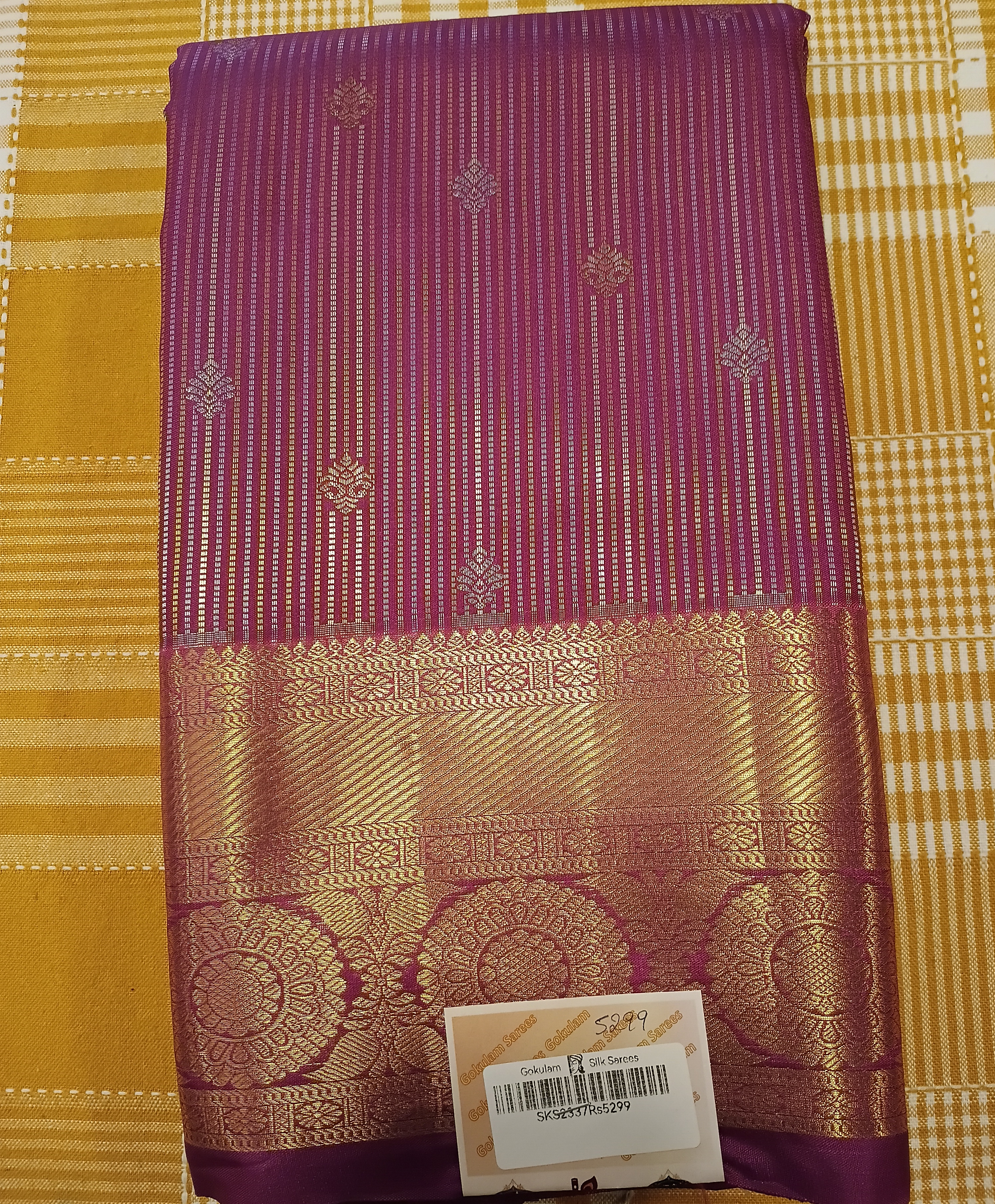 Purple Semi Kanchi Silk 038 view 2