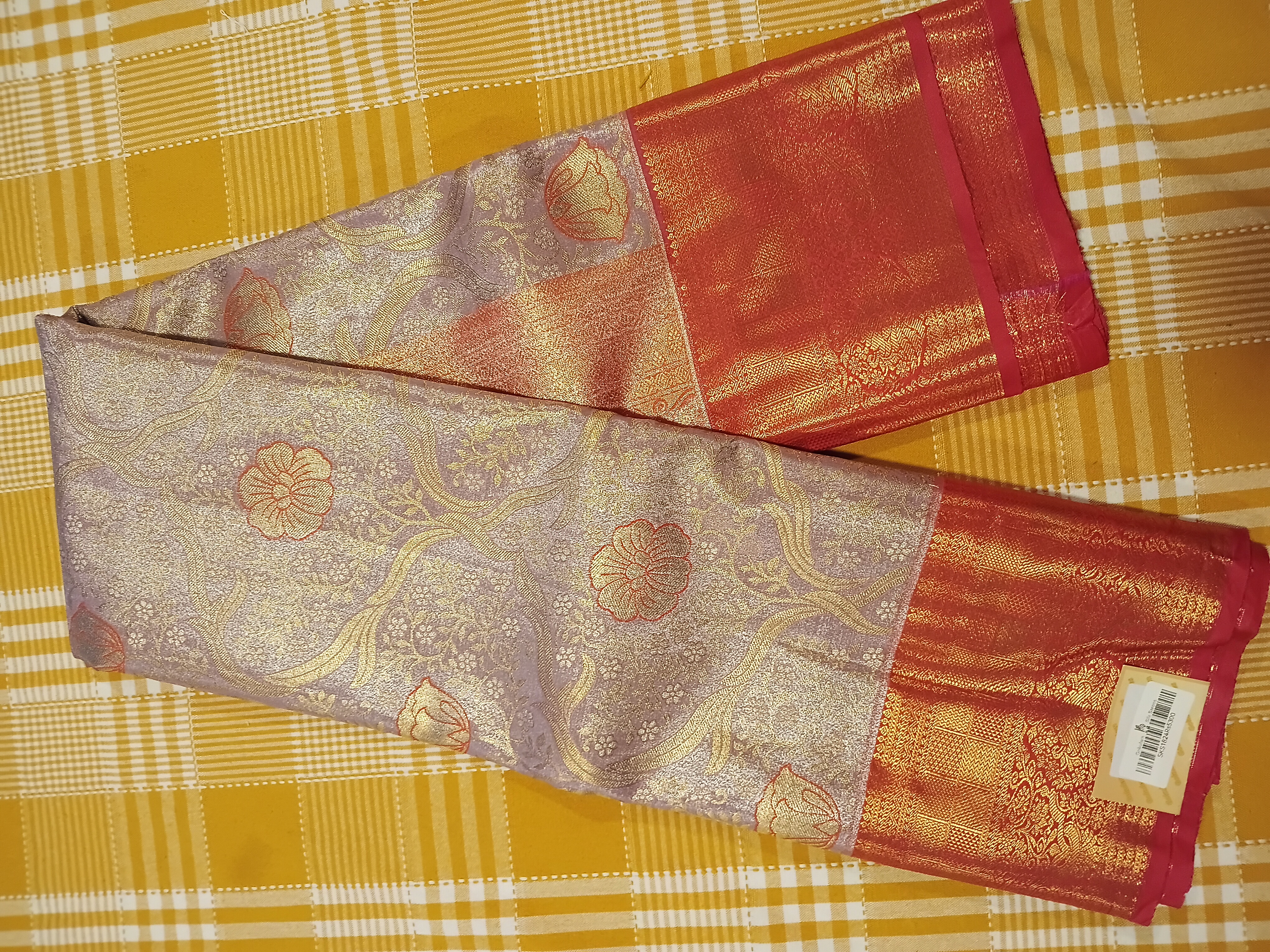 Pure Tissue Semi Kanchi Silk Saree 037 view 2