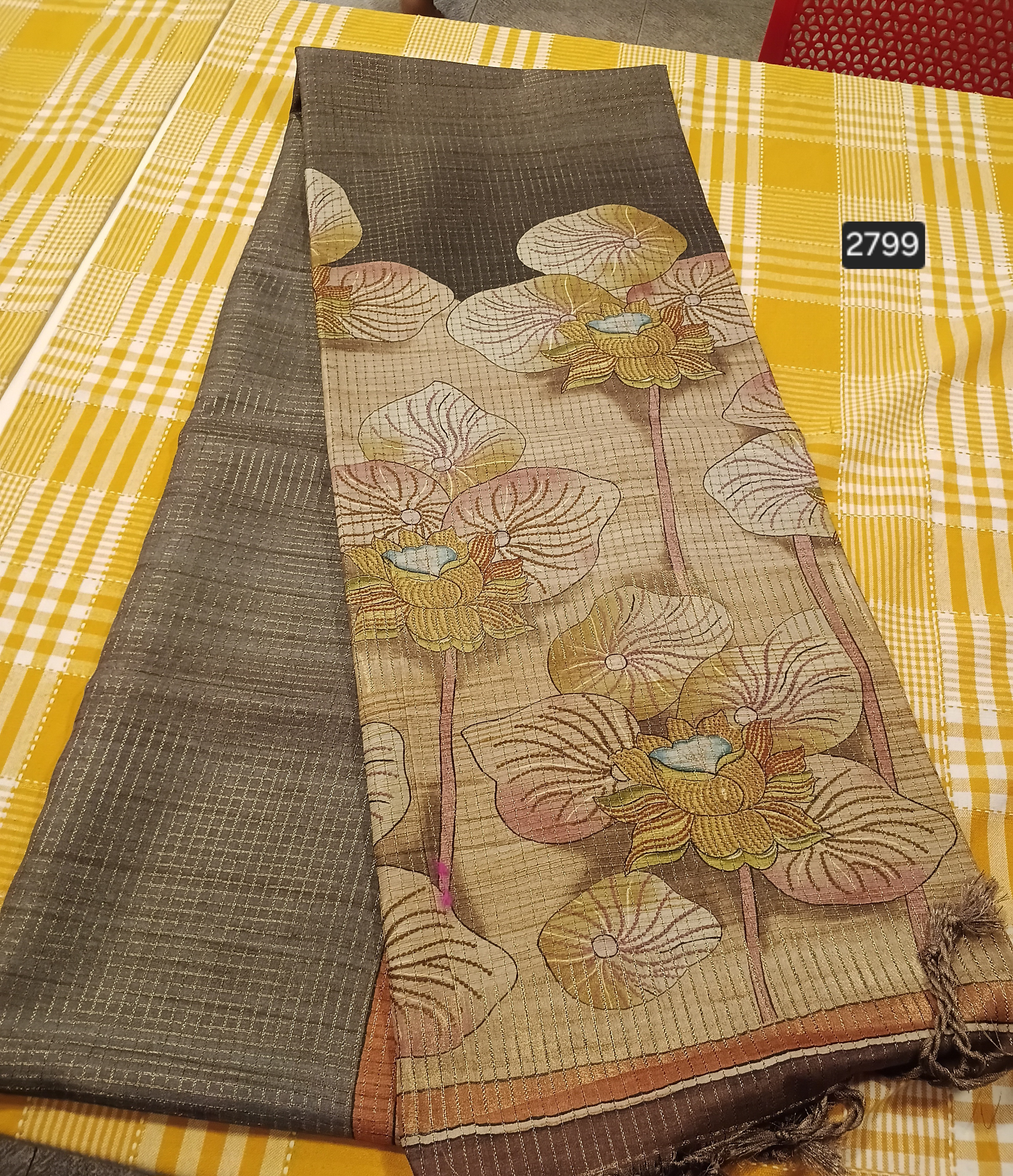 Jute Silk Saree 017 view 2