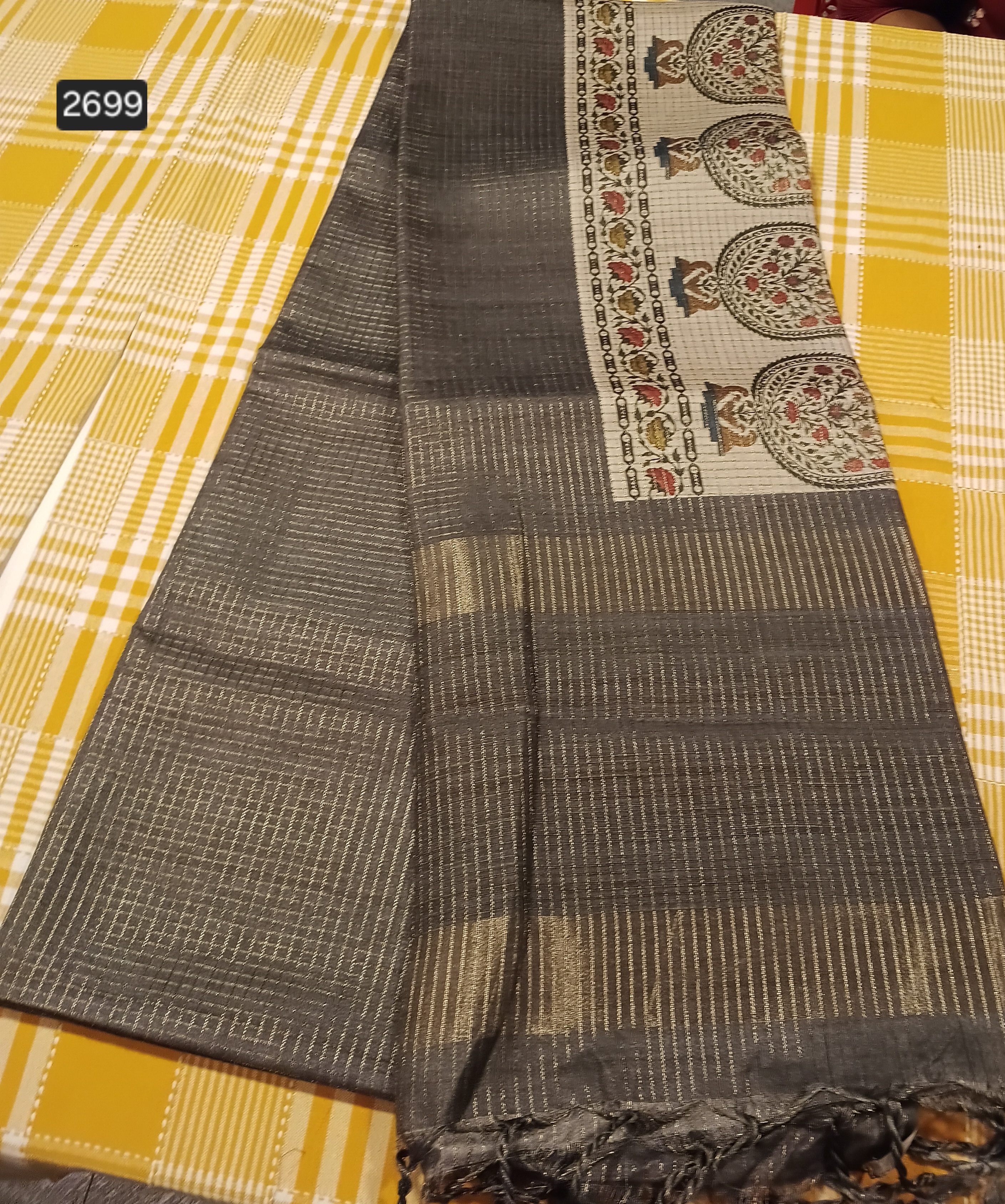 Jute Silk Saree 016 view 2