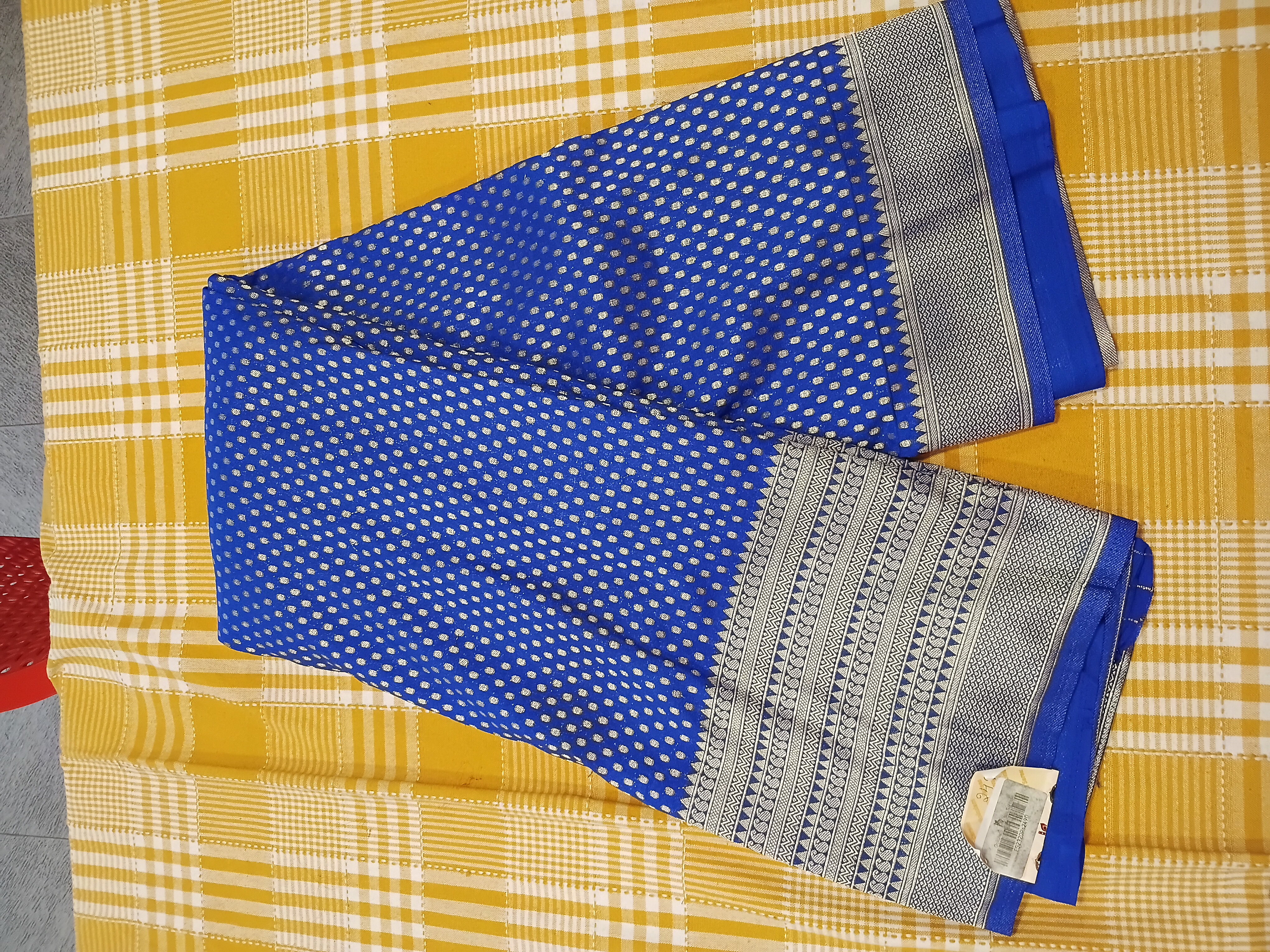 Royal Blue Banarasi 001 view 2