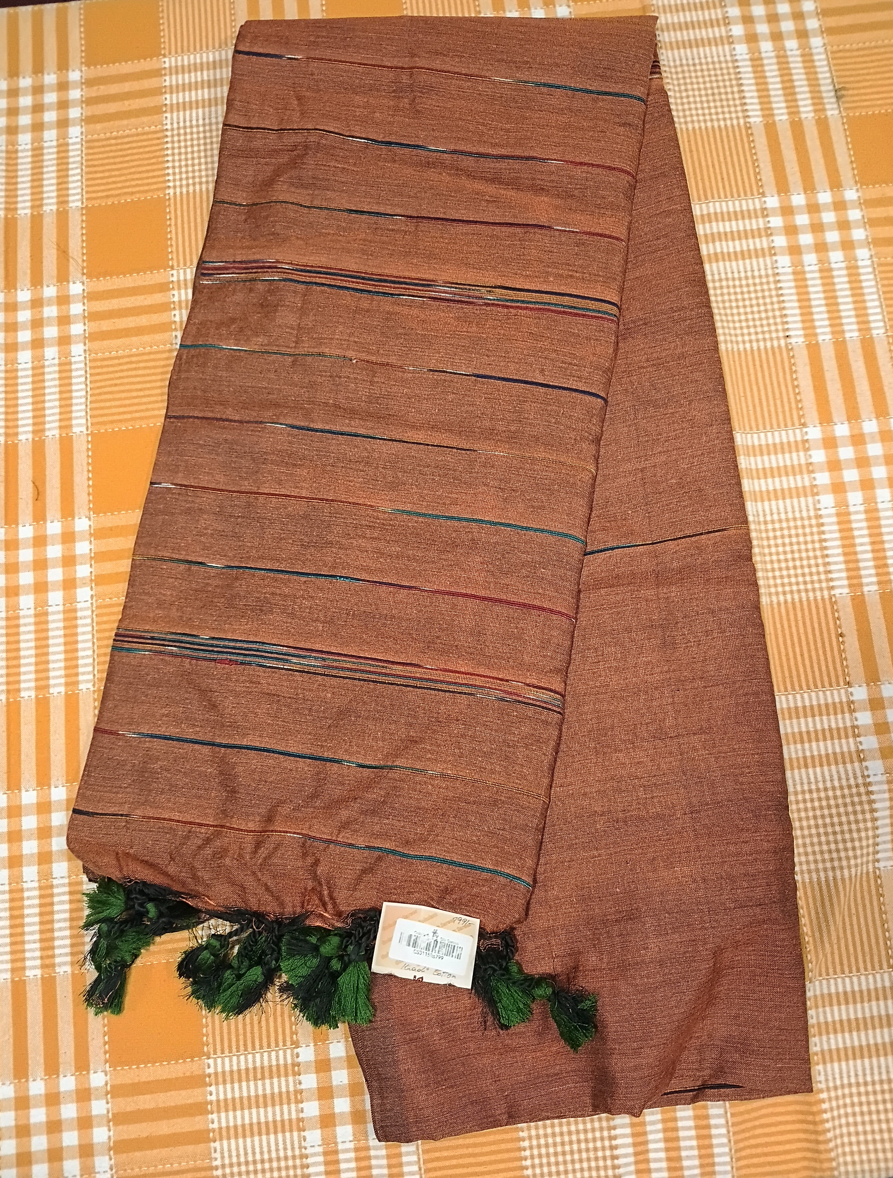 Brown Khadi Cotton 016 view 2
