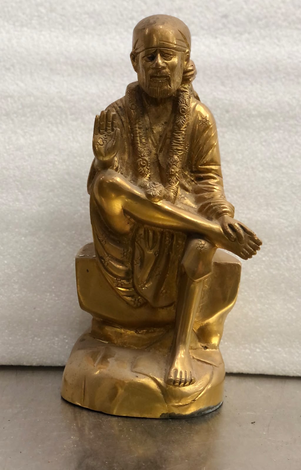 Brass Sai Baba Idol view 2