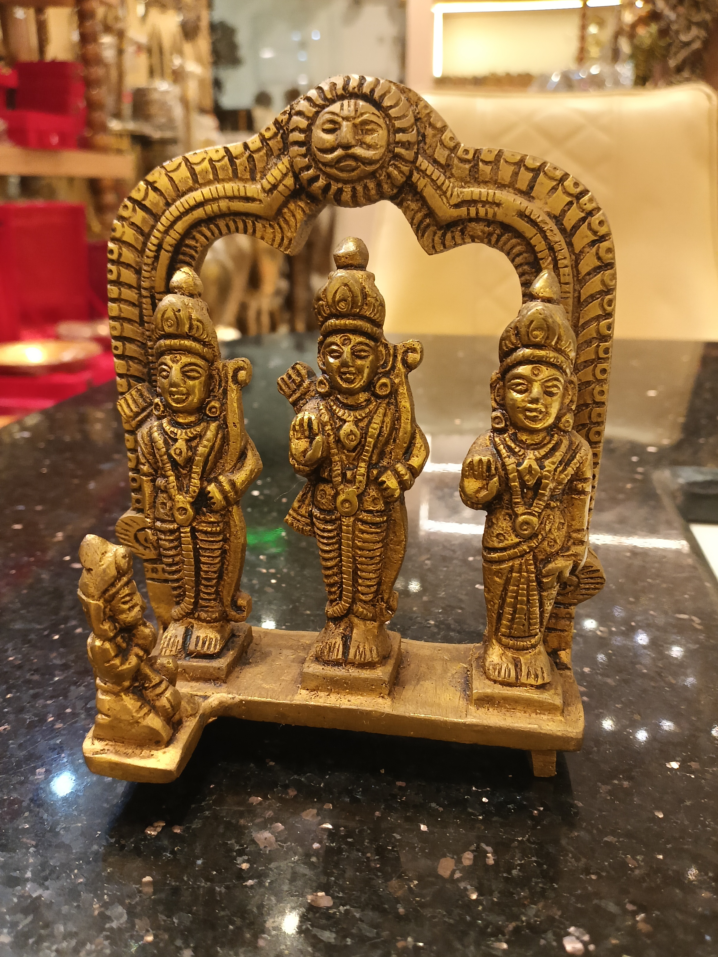Brass Ram Darbar Idol view 2
