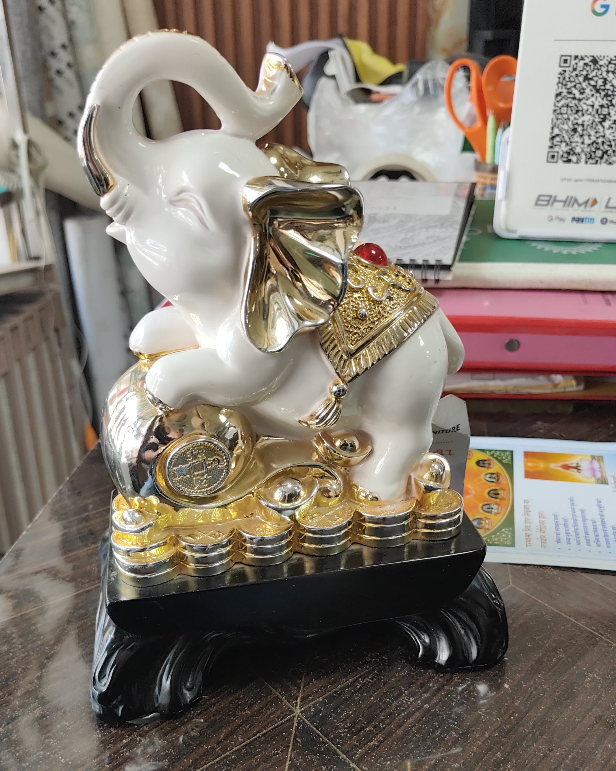 Golden Elephant Statue view 2