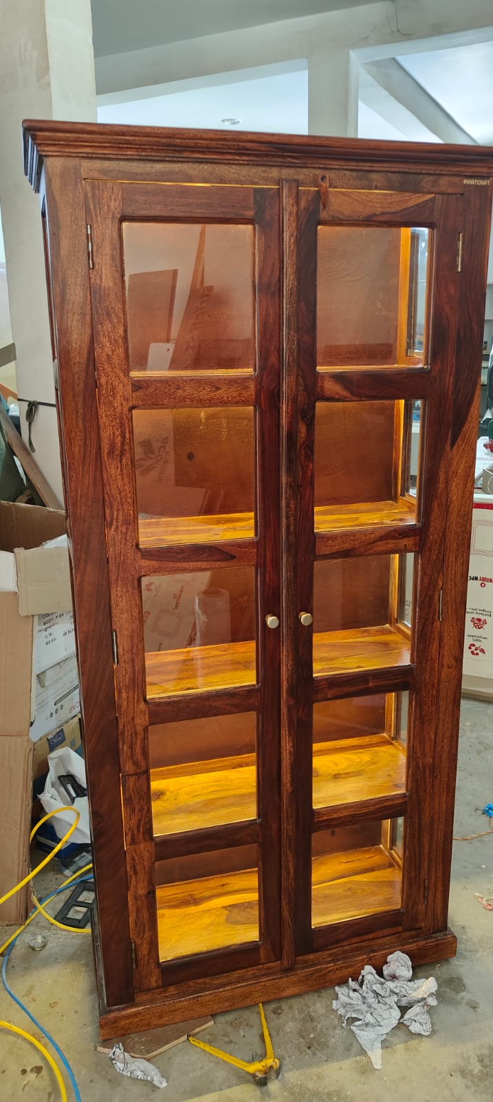 Wooden Display Cabinet view 2