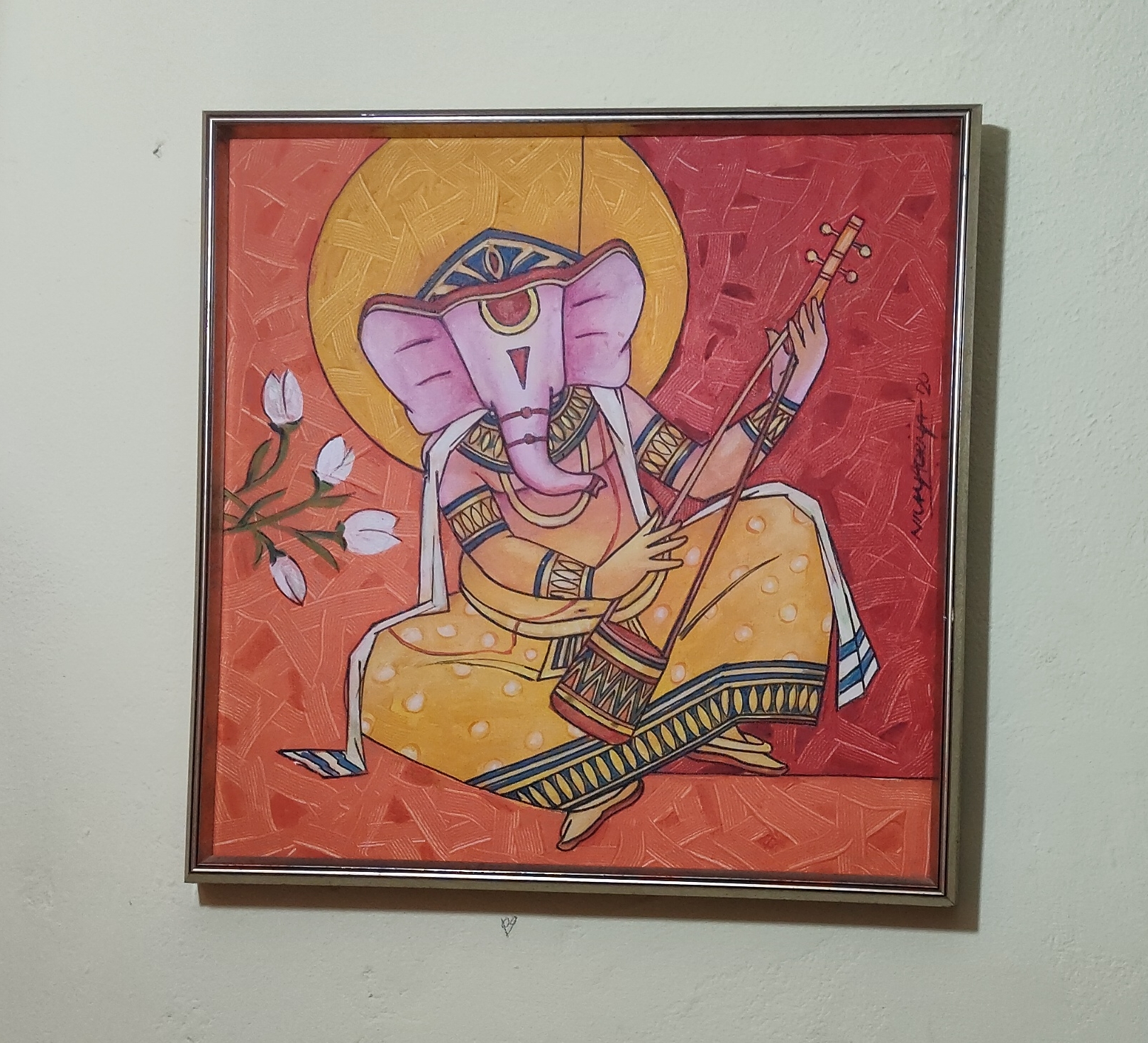Framed Ganesh Painting view 2