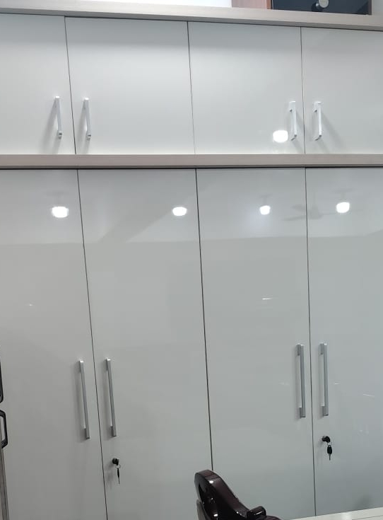 Glossy White Wardrobe view 2