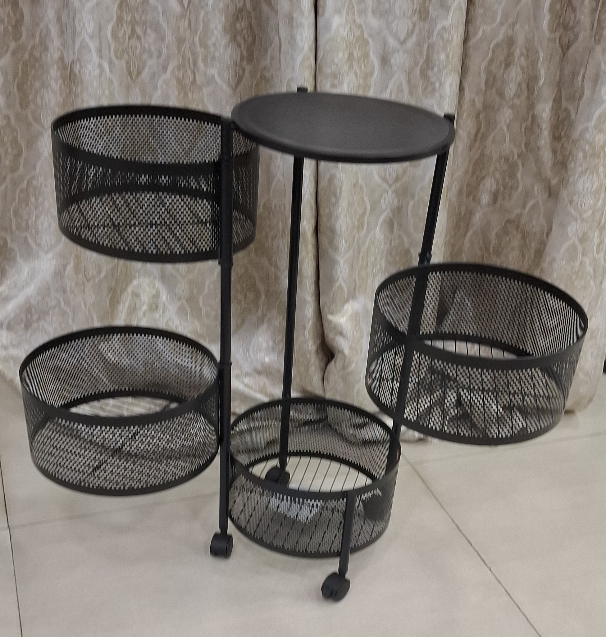 Round Metal Storage Organizer view 2