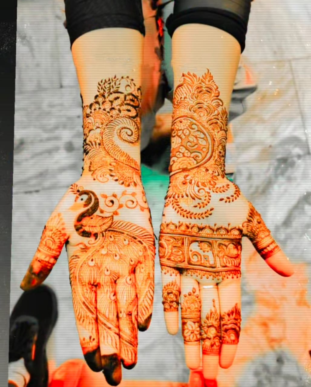 Bridal Peacock Mehandi view 2