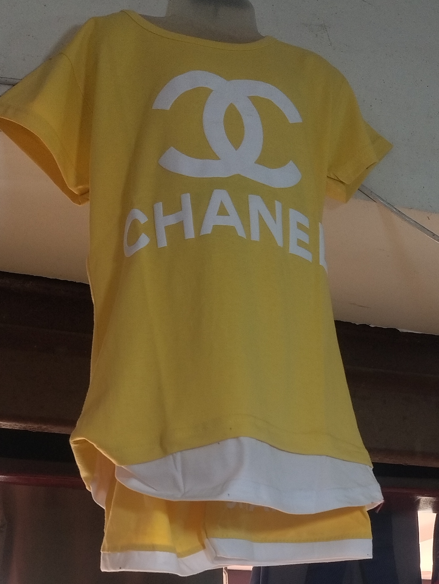Chanel Yellow T-Shirt Set view 2