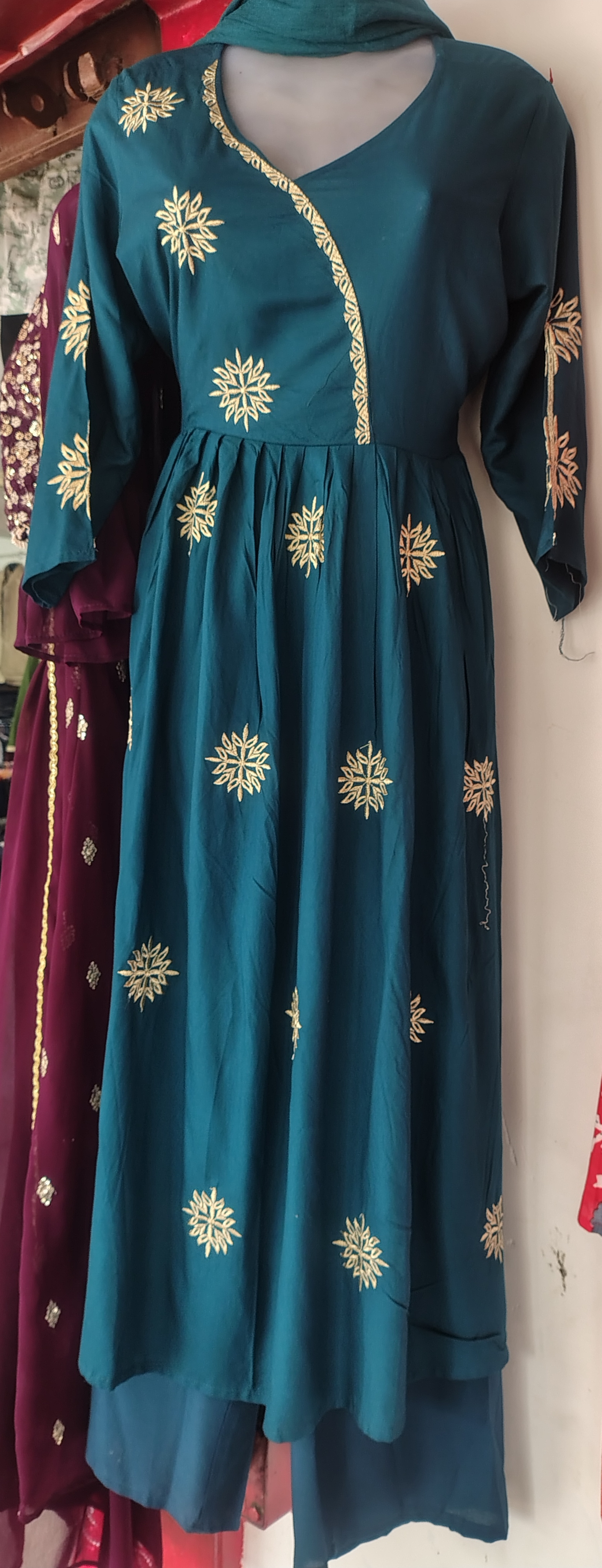 Embroidered Kurta view 2