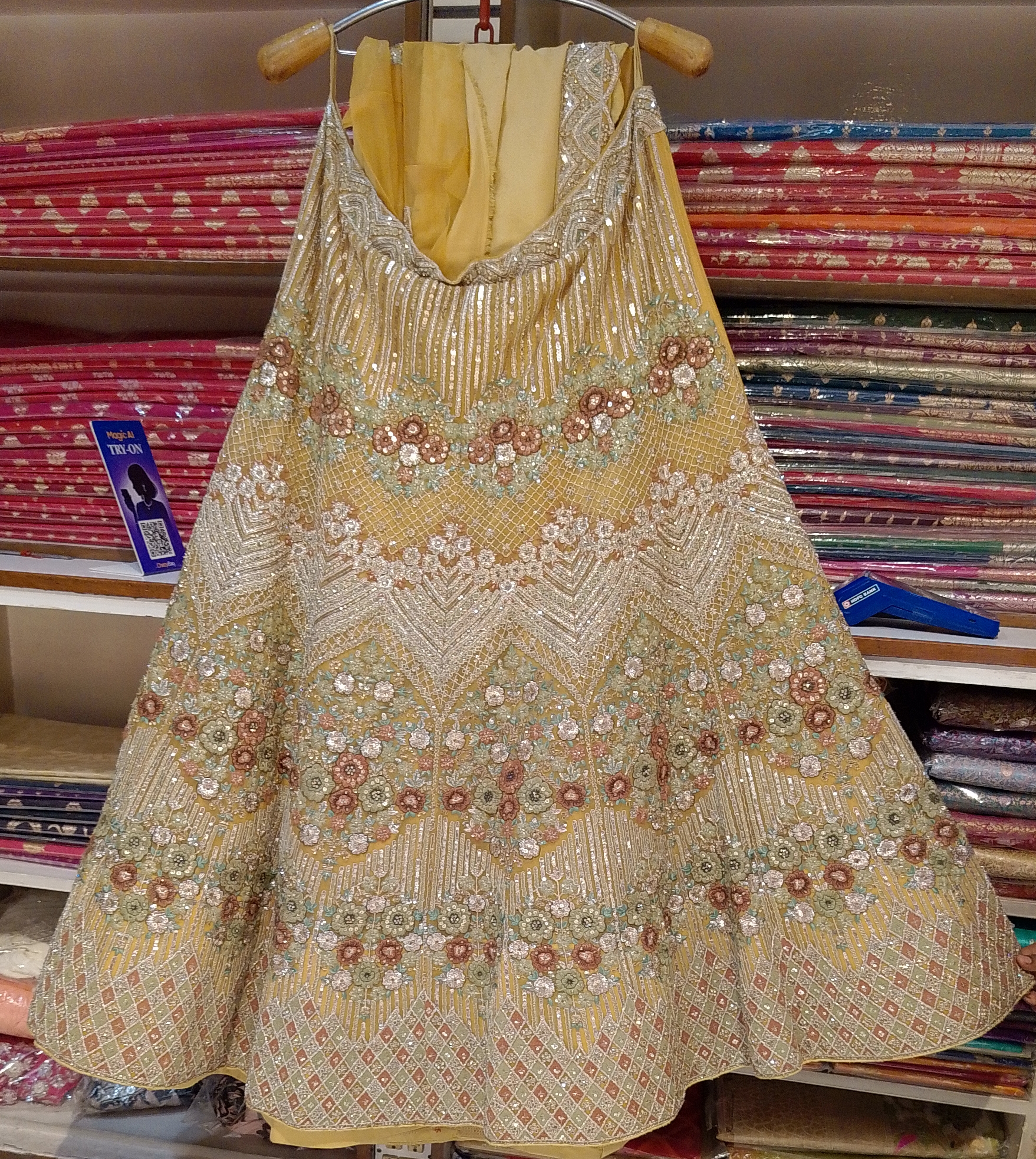 Embroidered Lehenga view 2