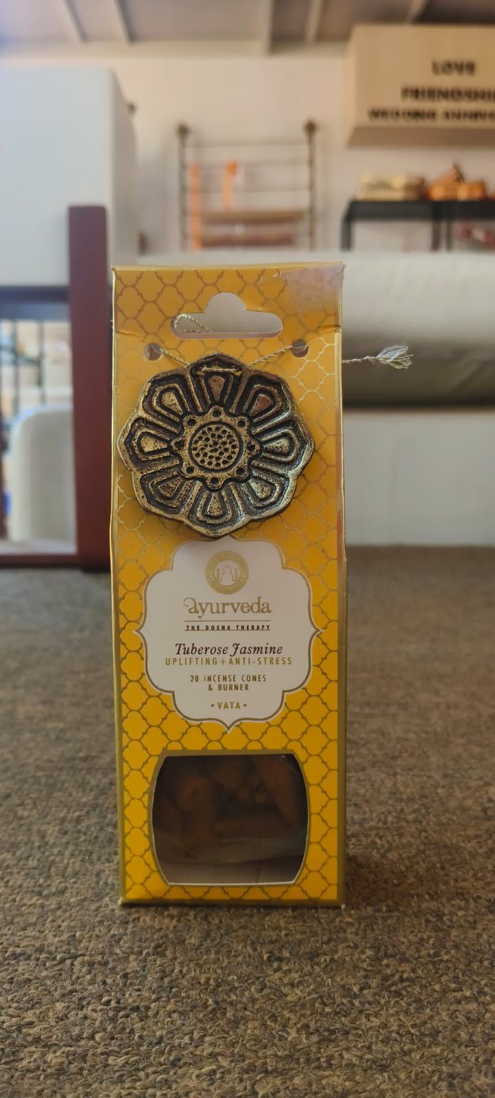 Ayurveda Tuberose Jasmine Incense Cones view 2