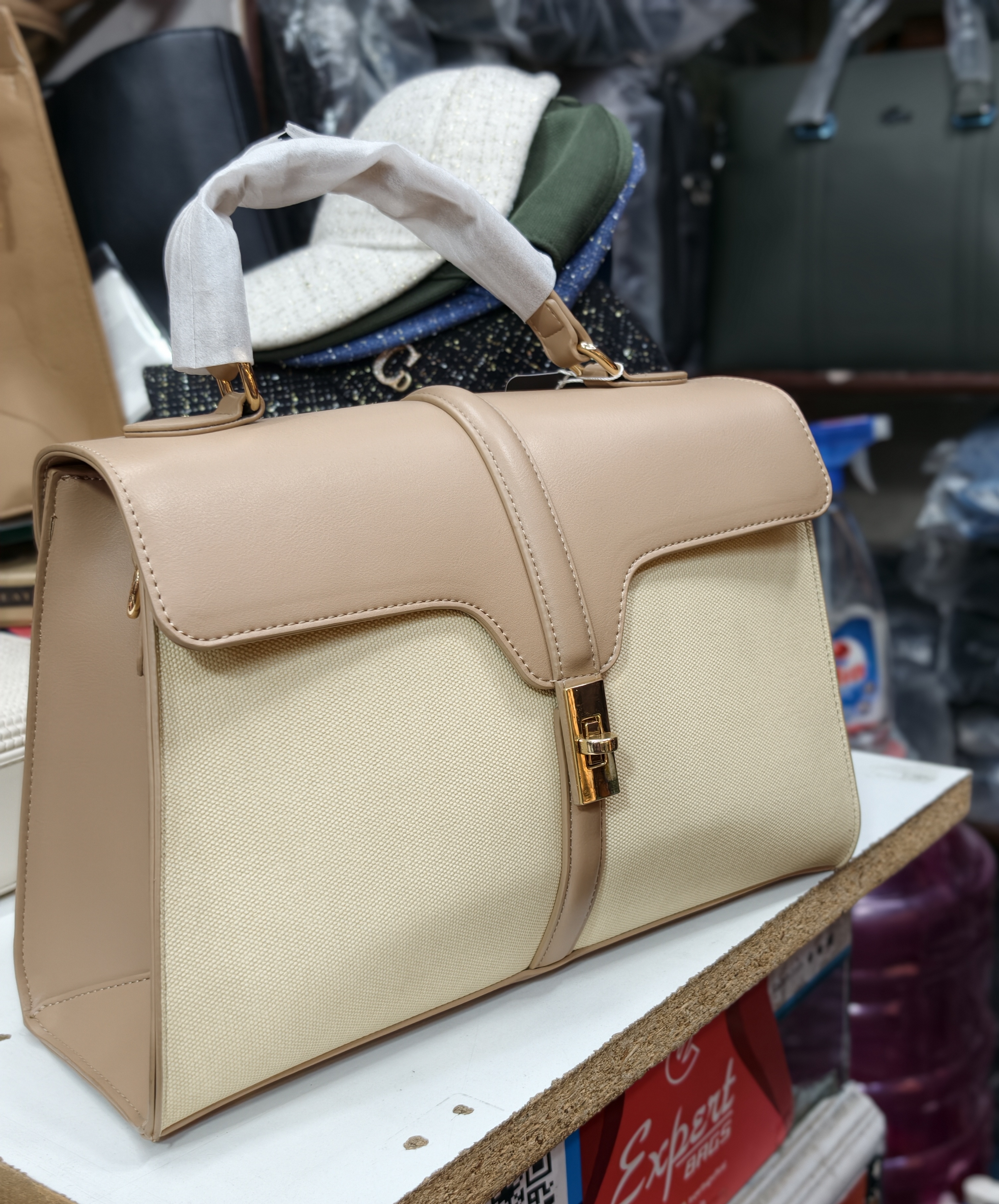 Lavie Beige and Cream Handbag view 2