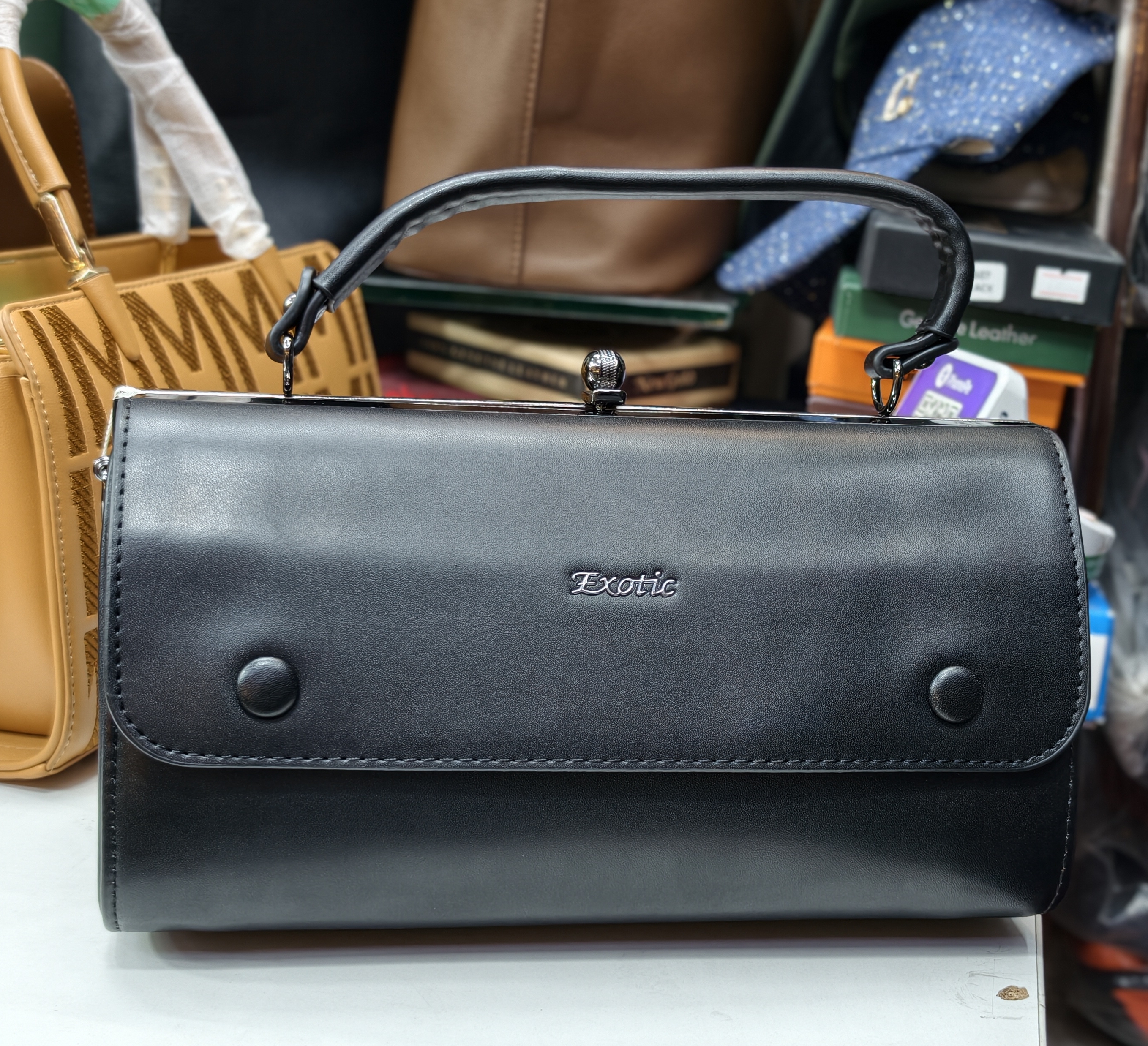 Exotic Black Handbag view 2