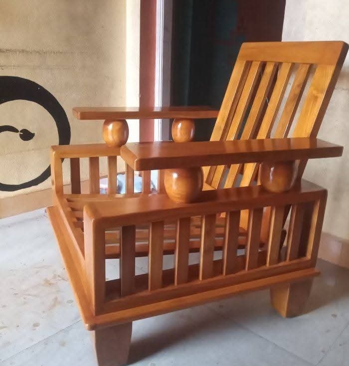 Wooden Armchaair view 2