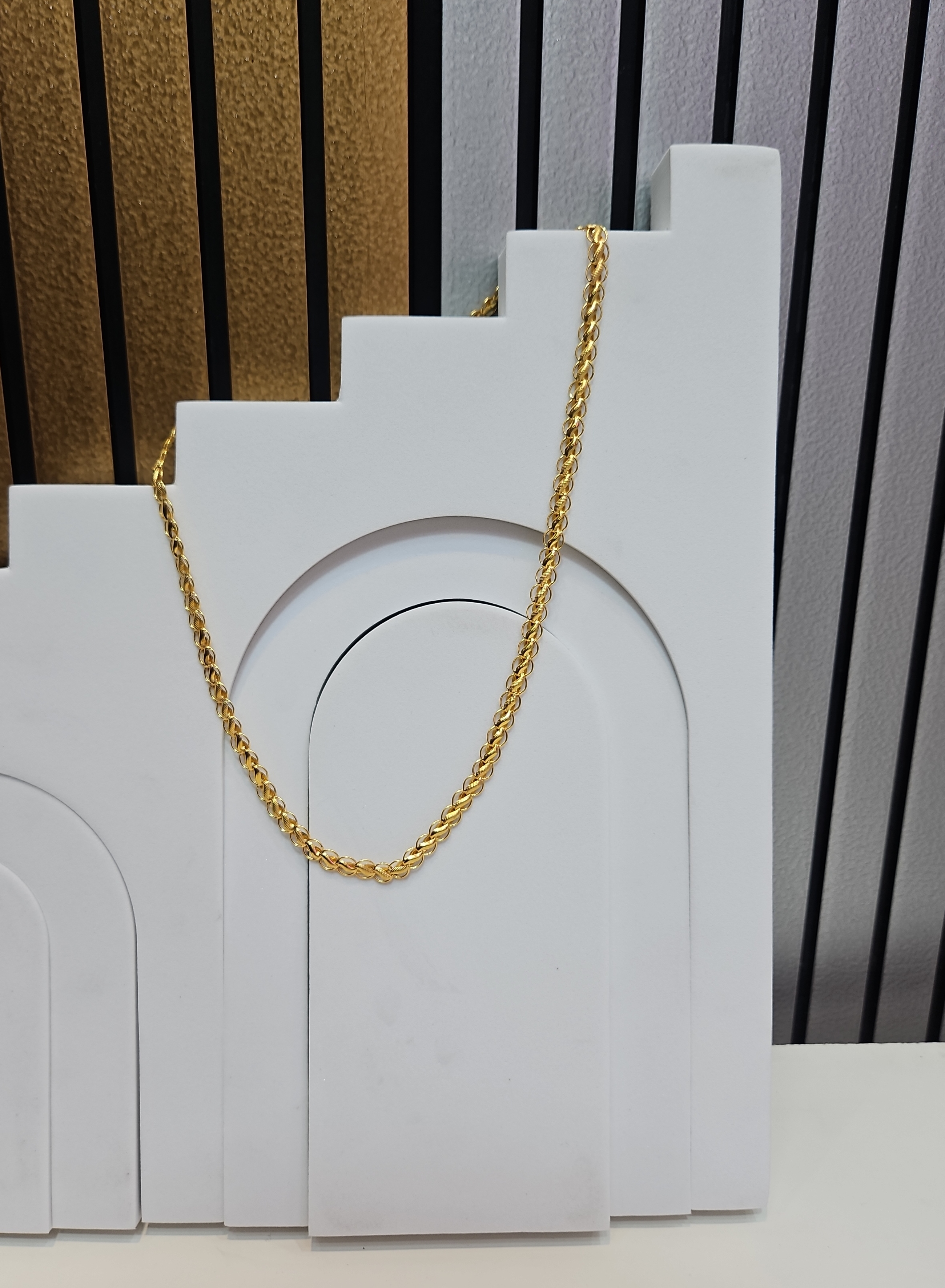 18k Gold Chain Necklace view 2