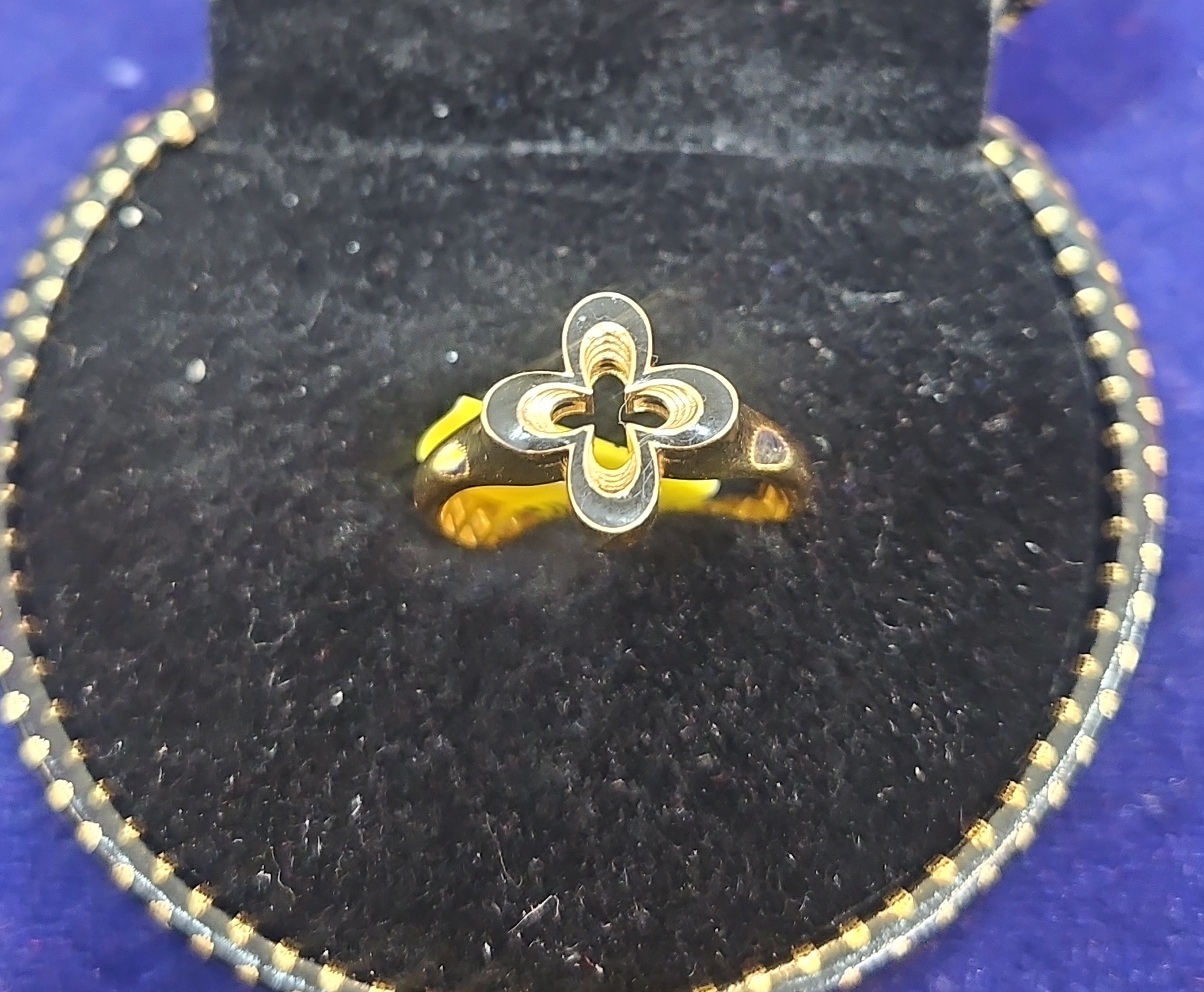 Floral Gold Ringg view 2
