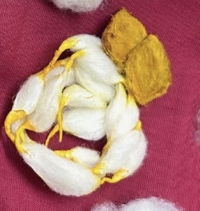 Cotton Vastra Maala with Turmeric view 2