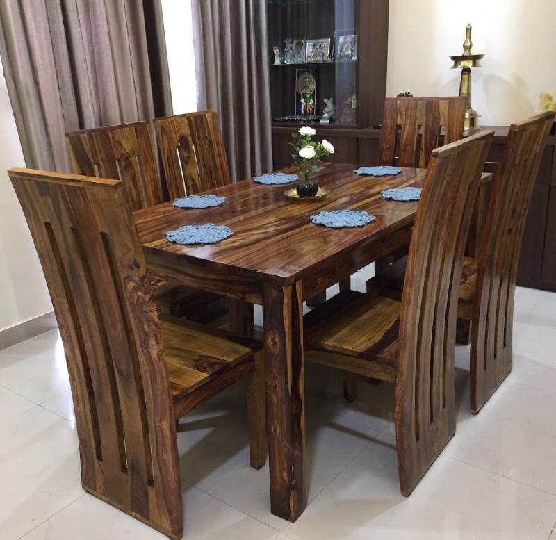 Solid Wood Dining Table Set view 2