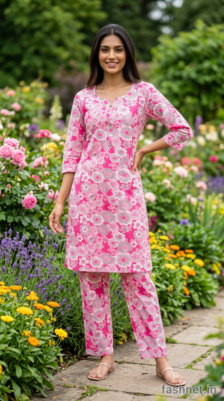 Floral Printed Kurta Set 06 view 2