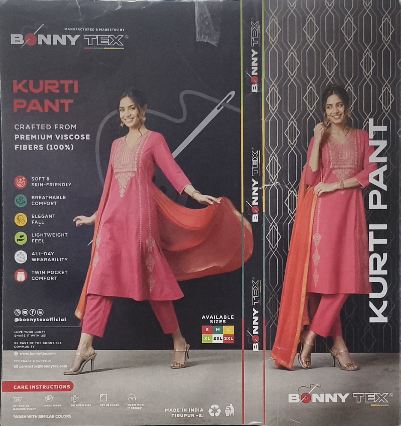Bonny Tex Kurti Pant view 2