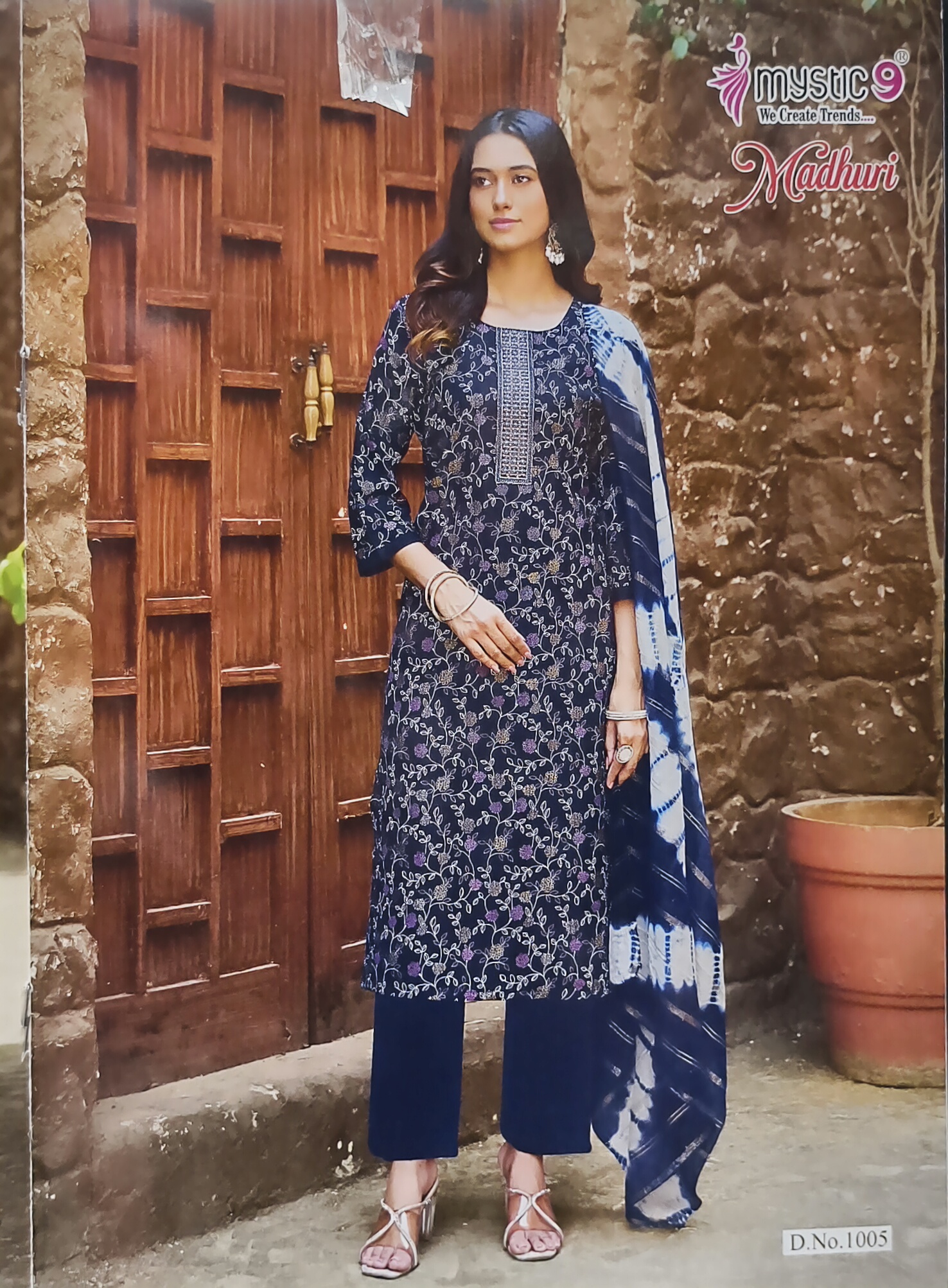 Mystic 9 Madhuri Salwar Suit N Blue view 2