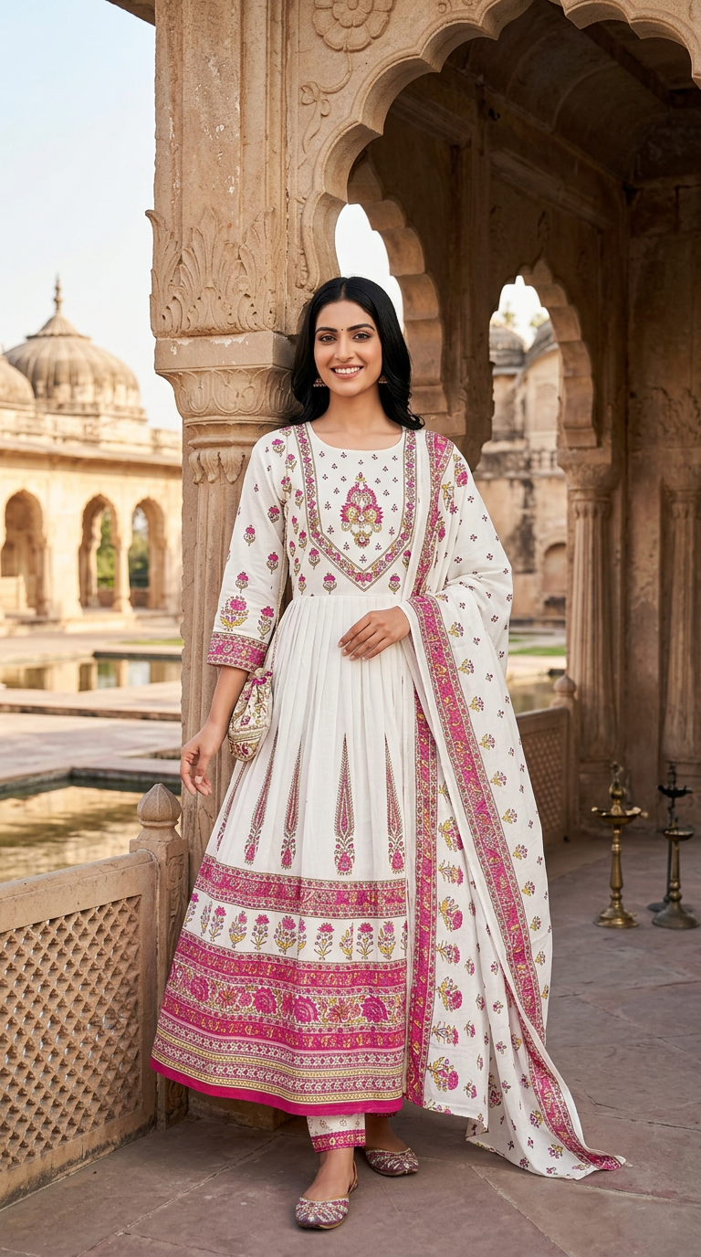 Elegant Anarkali Suit view 2