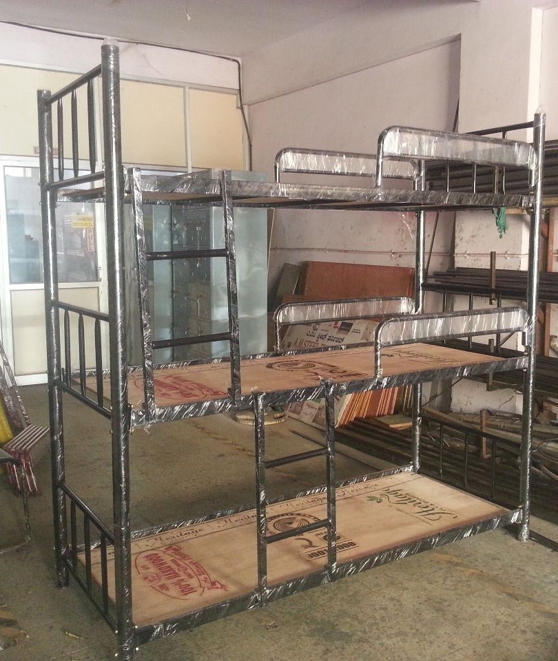 Wrought Iron Three Tyre Bunker Bed view 2