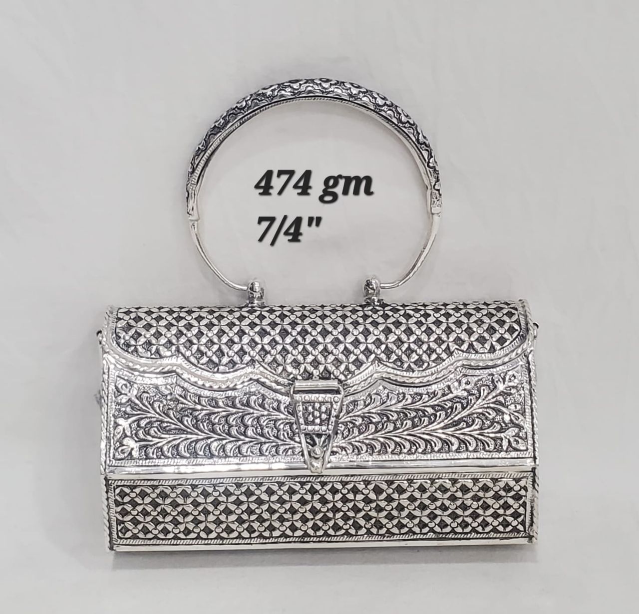 Traditional Antique Silver Handbag