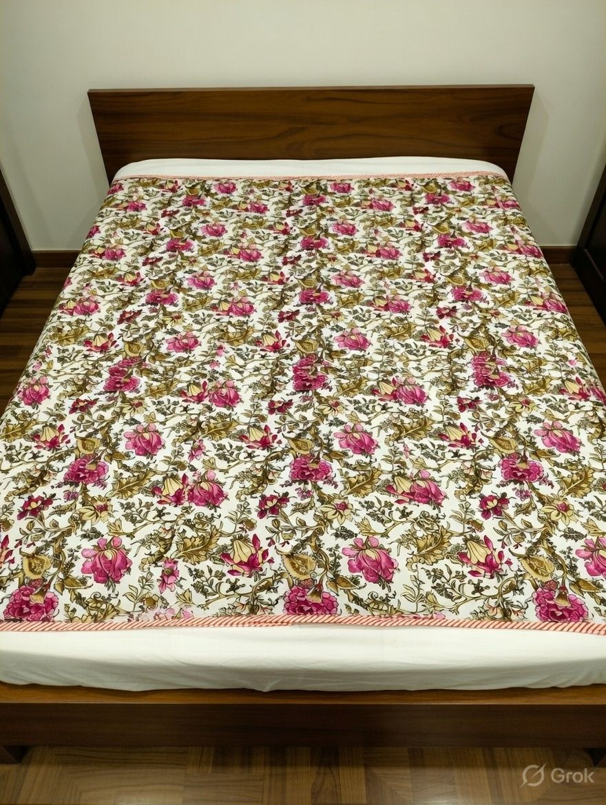 Anokhi Pure Cotton Double Bed Reversible Dohar