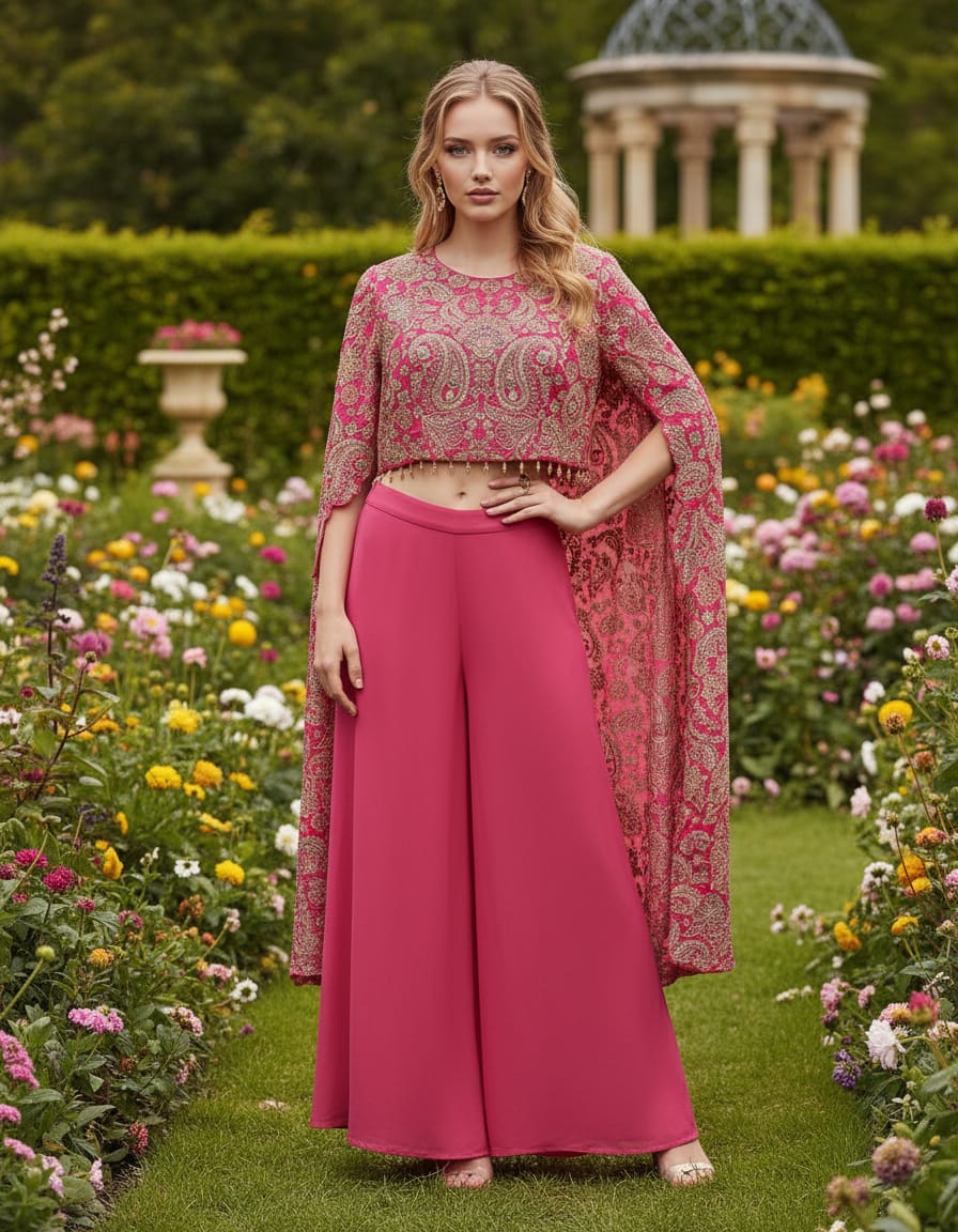 Pink Ethnic Ensemble by Sabhya Paridhaan