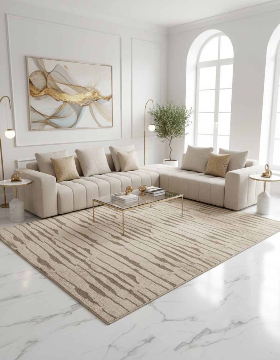 Rabbit Fur Anti Skid Carpet , size 5* 7 feet view 3