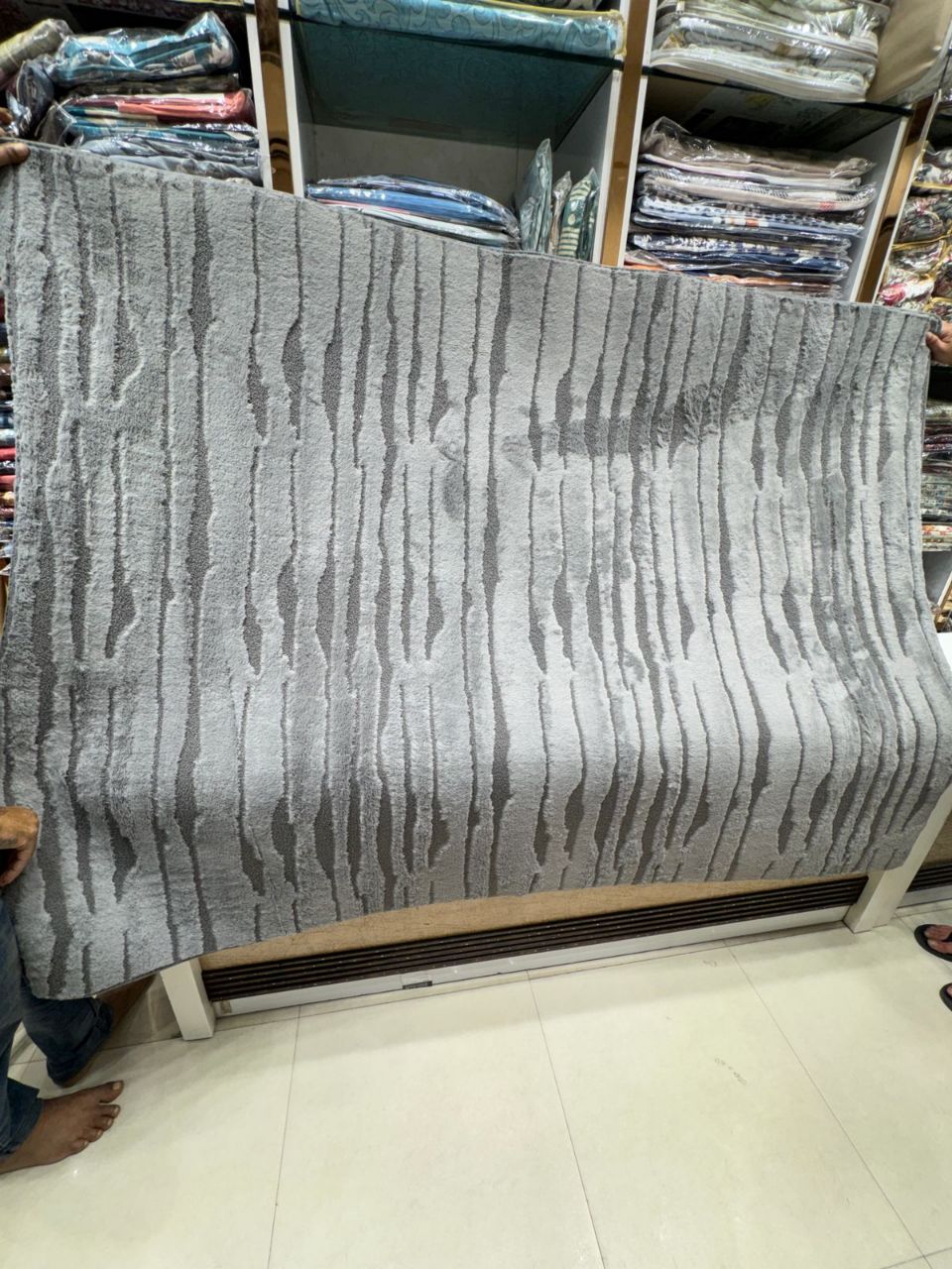 Rabbit Fur Anti Skid Carpet , size 5* 7 feet view 6