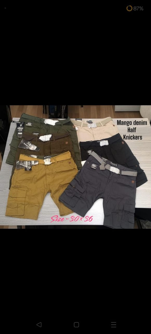 Mango Denim Half Knickers