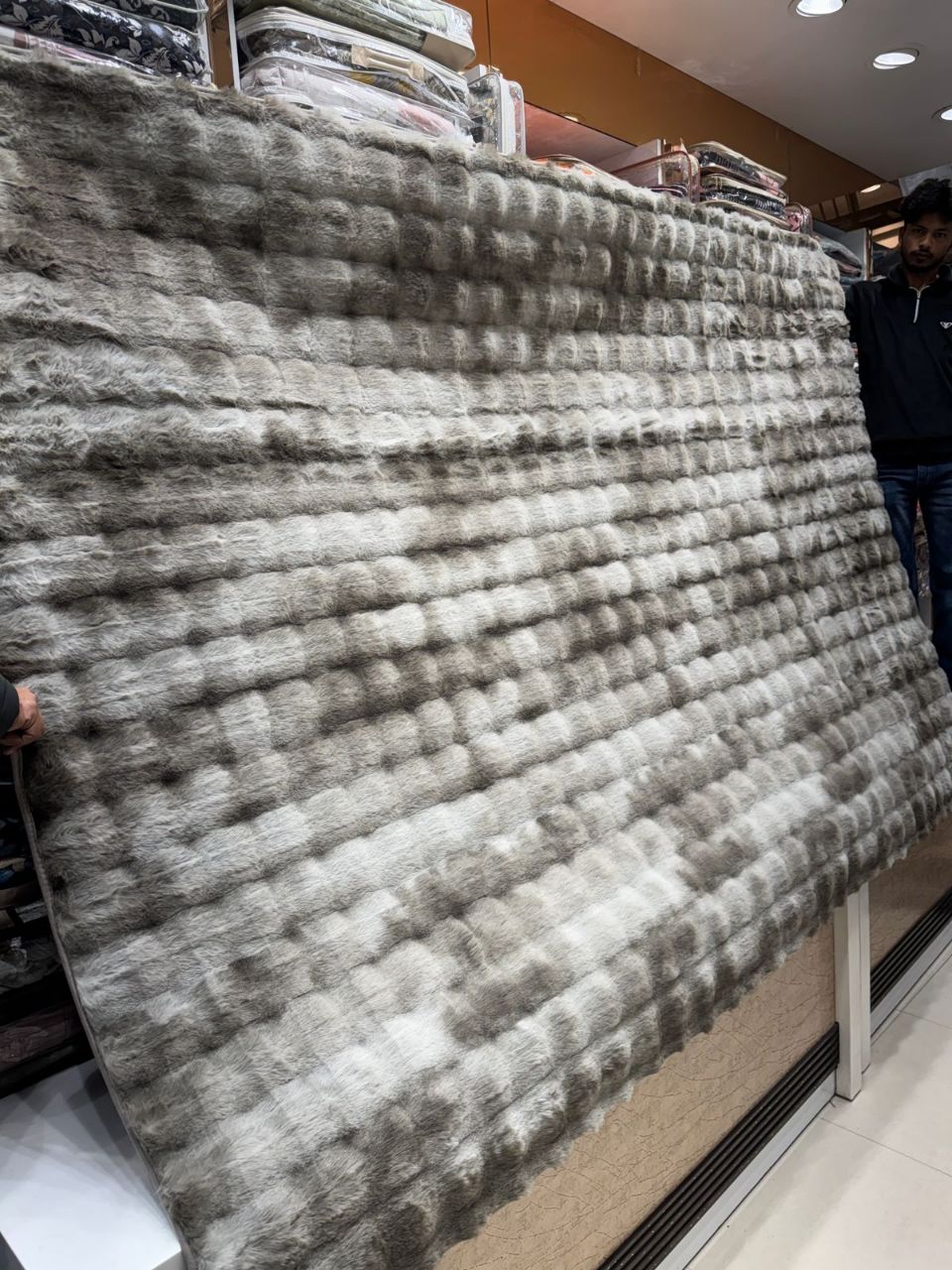 Rabbit Fur Carpet, size 5* 7 feet view 8