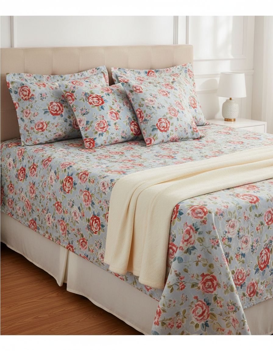 Anokhi 5psc Bedsheet Set view 6