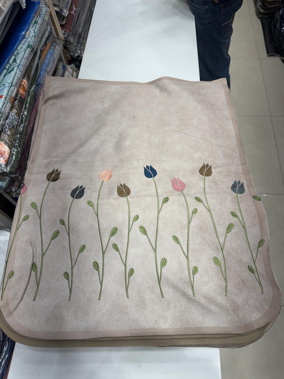 Embroidered Sofa Cover view 4