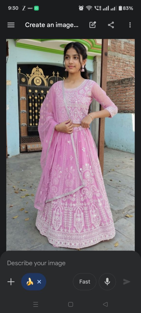 Pink Traditional Dress lahenga Choli