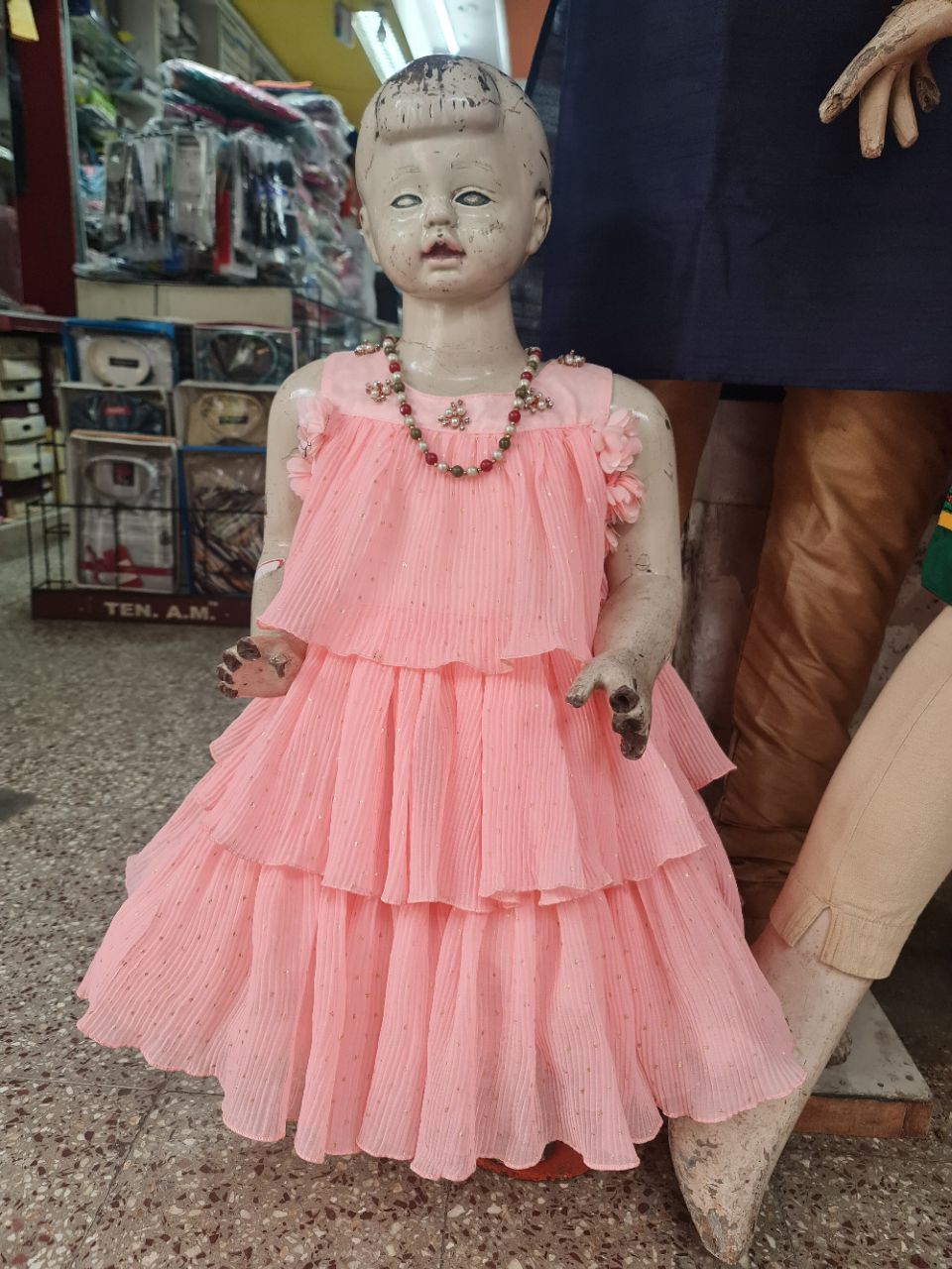 Tiered Pink Dress