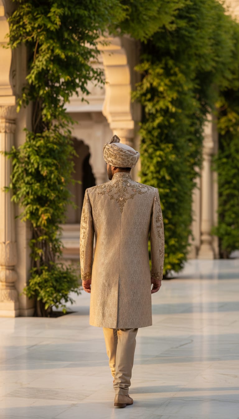 Embroidered Sherwani by Bodystyle.. view 2