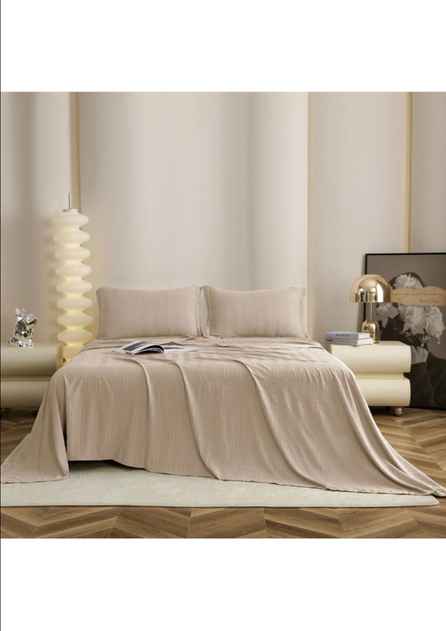 Solid Jacquard 3 Psc Set