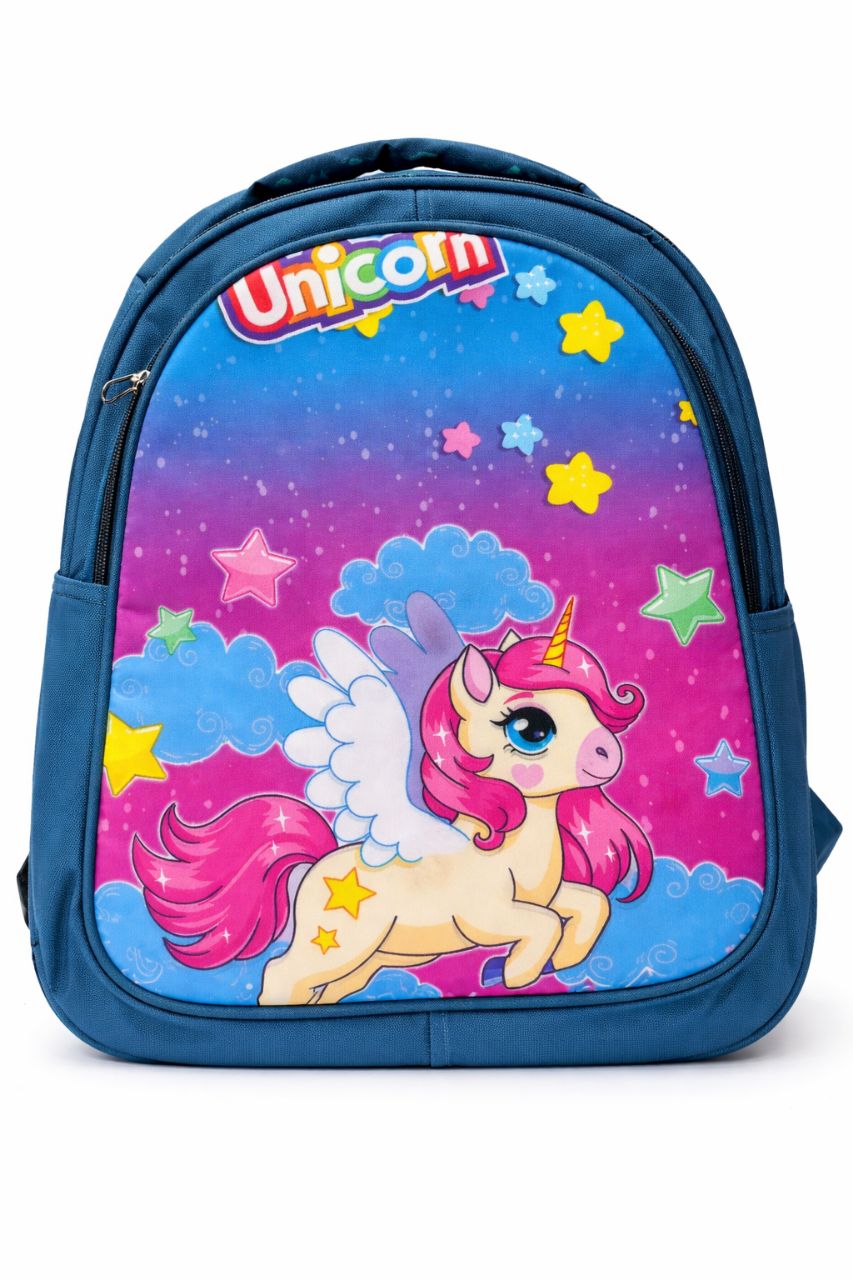 Girls Pink Unicorn Blue view 2
