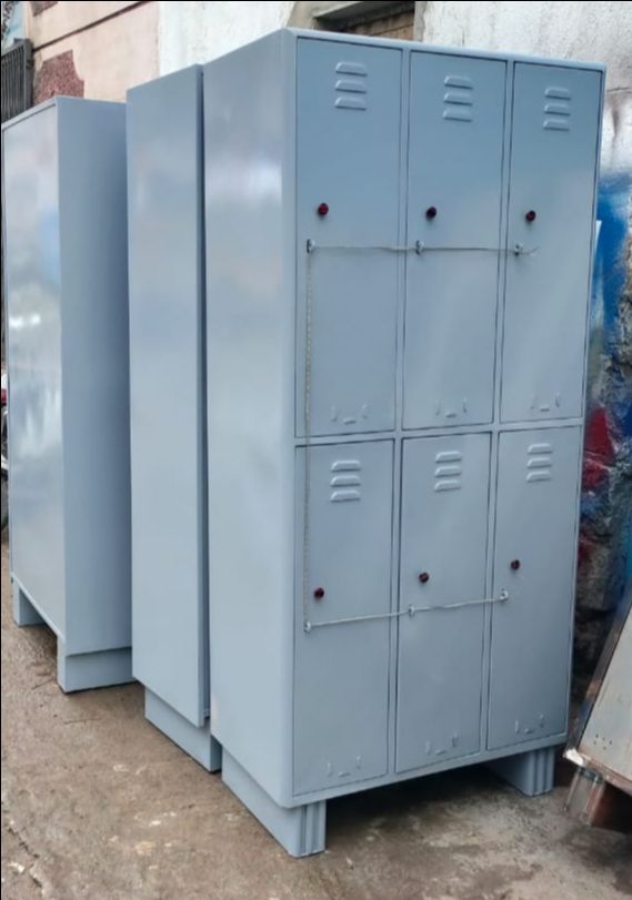 Wrought Iron Or Metal Storage Locker (6 Compartment ) view 2